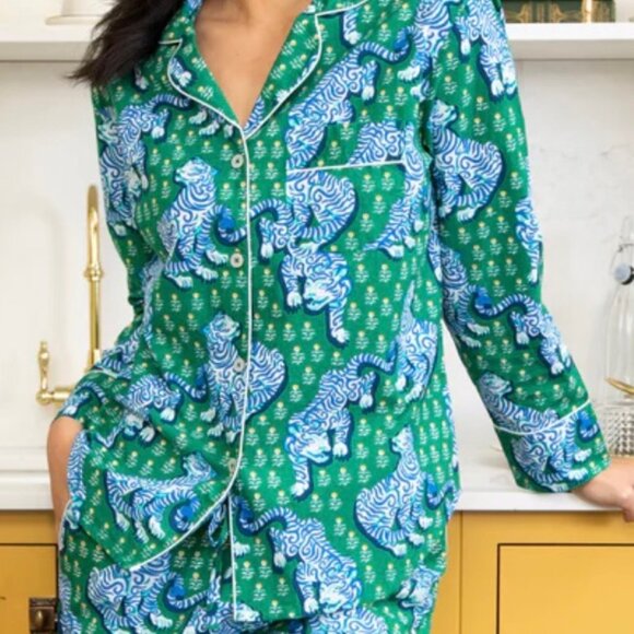 Printfresh Tiger Queen Long Cotton PJ  Set Size M - Picture 3 of 4